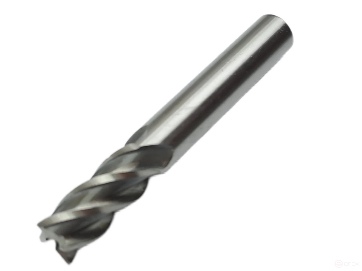 End mill with cylindrical shank f 10x22x72 mm z=4 P6M5K5 TORNERI T020860
