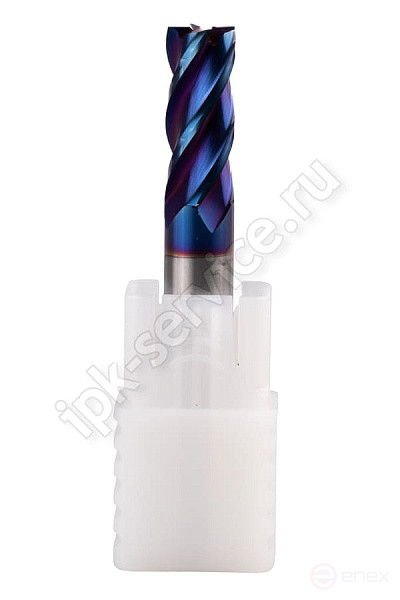 Фреза концевая ц/х тв.сп. ф8 L=60 Z4 nACo-blue для закал.ст. 65HRC