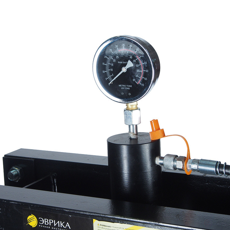 ER-40030 hydraulic floor press 30t with manual drive and pressure gauge (stroke 150mm, working range 130-820mm) EUREKA /1 NEW