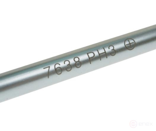 Отвертка крестовая PH 3.0х250мм усиленная (сталь Cr-Mo) JTC