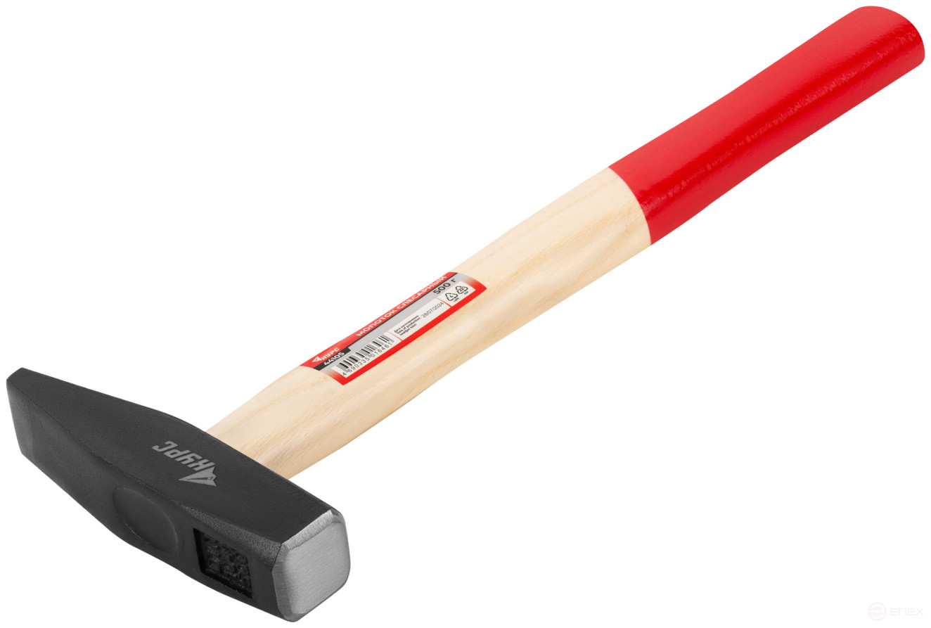 Молоток слесарный, деревянная ручка "Оптима" 500 гр.