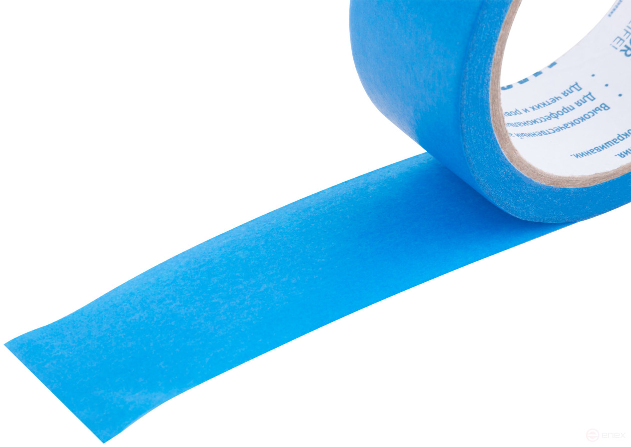 Лента малярная синяя, для наружных работ, 36 мм x 25 м