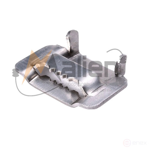 Lock retainer (clip) with teeth for mounting tape HC-20-T (stainless steel steel C304) MALIEN