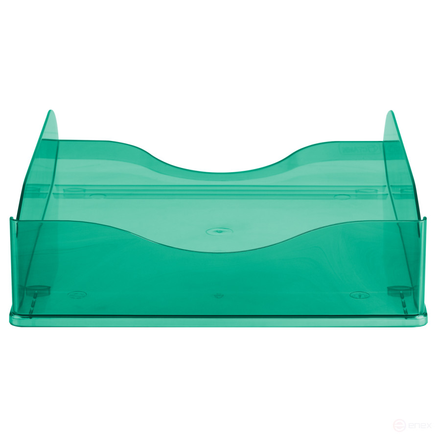 Лоток для бумаг горизонтальный СТАММ "Тропик", тонированный мятный