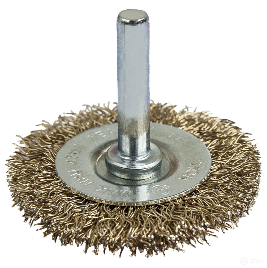 Кордщетка для дрели радиальная мягкая ПРАКТИКА 50 мм, хвост 6 мм (032-539)