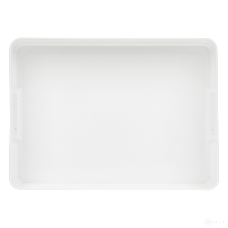 Контейнер для документов СТАММ А4, 260*350*65мм, с защелками, белый