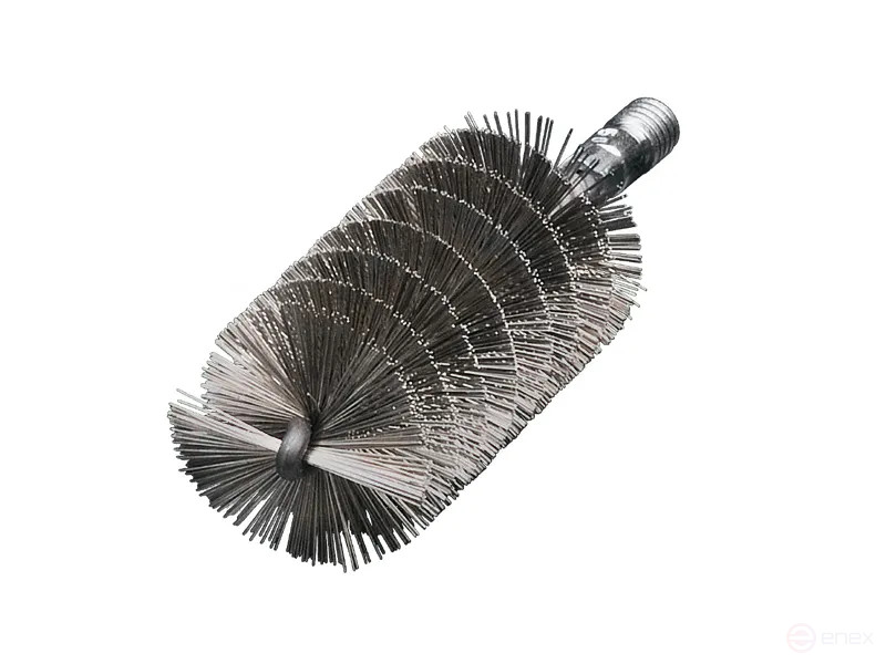 Щетка ерш IBG, 150*100 мм, диаметр 22 мм, нержавеющая прямая проволока ROF 0,20 мм, посадка W1/2"