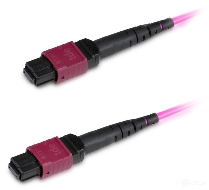 FHD-MC3-504-MPOF12/PS-MPOF12/PS-A-15M-LSZH-MG Patch Cord Fiber Optic MRO (Mom)-MPO (mom), 12 fibers, type A, 50/125 (OM4), 40/100G, LSZH, 15 m