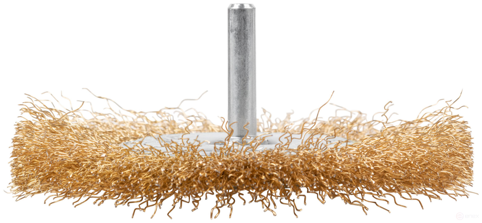 Щетка для дрели, тип "Плоская", латун. витая проволока 0,3 мм, 100 мм, блистер, CUTOP Profi