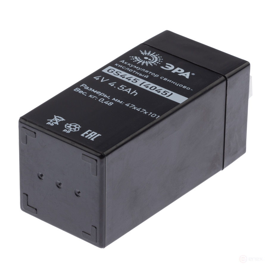 Аккумуляторы свинцово-кислотные ЭРА GS445 4V 4,5Ah