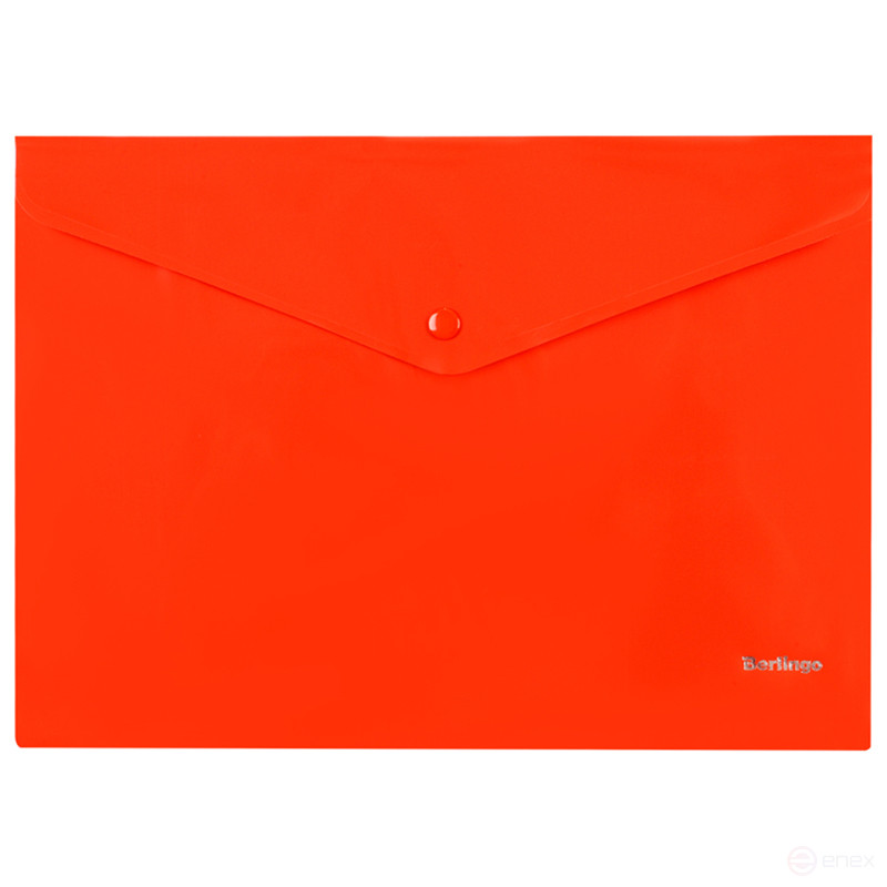 Envelope folder on the Berlingo button, A4, 180 microns, opaque, assorted