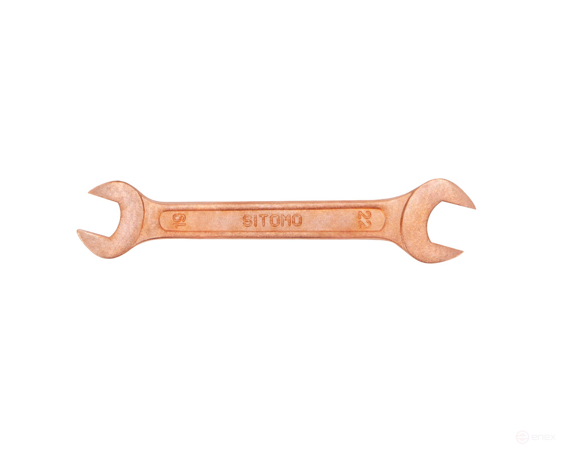 Double-sided horn wrench 19x22 mm copper plating SITOMO (7811-0024)