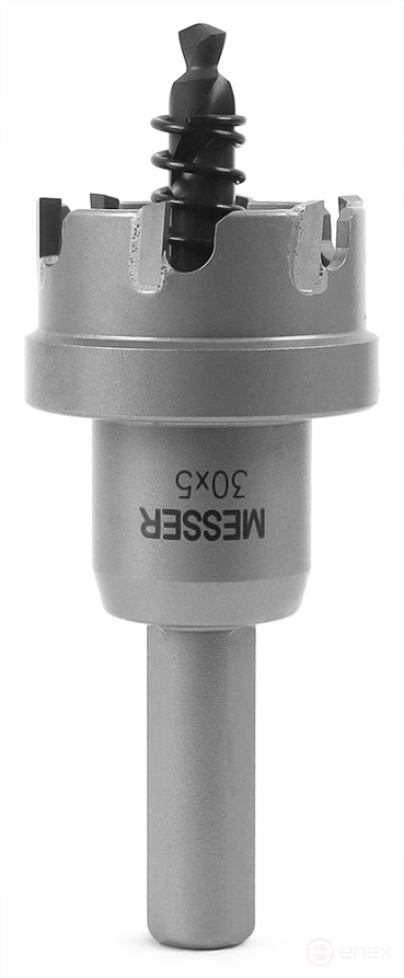 TST crown MESSER 30X5 with centering drill and pushing spring