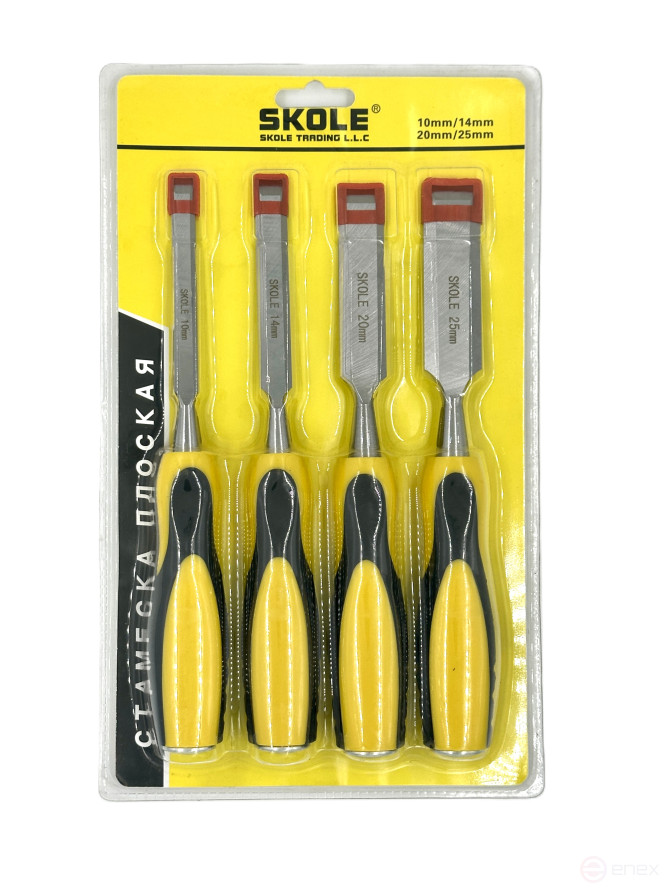 Наборы стамесок Skole 4 пр/уп (10-14-20-25 мм) LT2-10