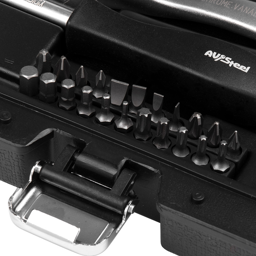 Набор инструментов AV Steel 72 предмета, 1/4, профессиональный