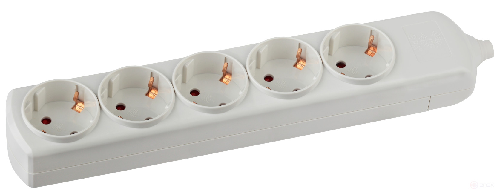Block ERA K-5e 5 sockets with grounding white