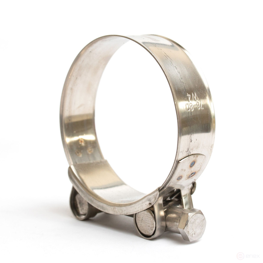 Single-bolt metal power clamp 78-80 mm, 1 piece