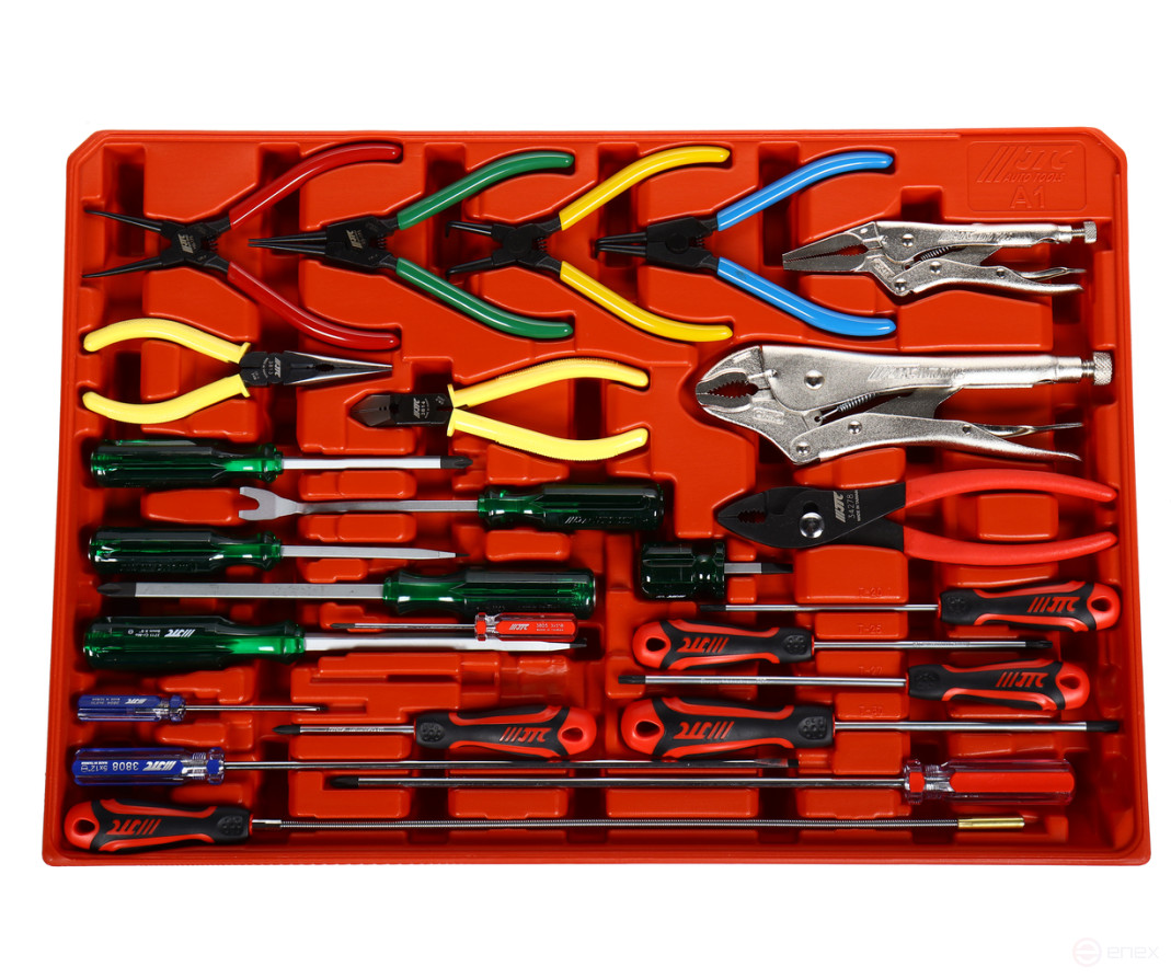 Набор инструментов для тележки инструментальной 26 предметов JTC