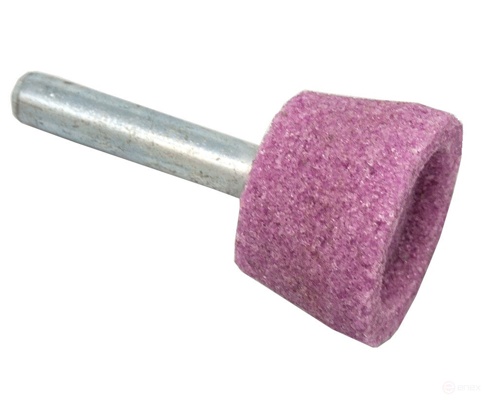 Шарошка абразивная ПРАКТИКА оксид алюминия, трапециевидная 25х16 мм, хвост 6 мм, блистер (641-213)