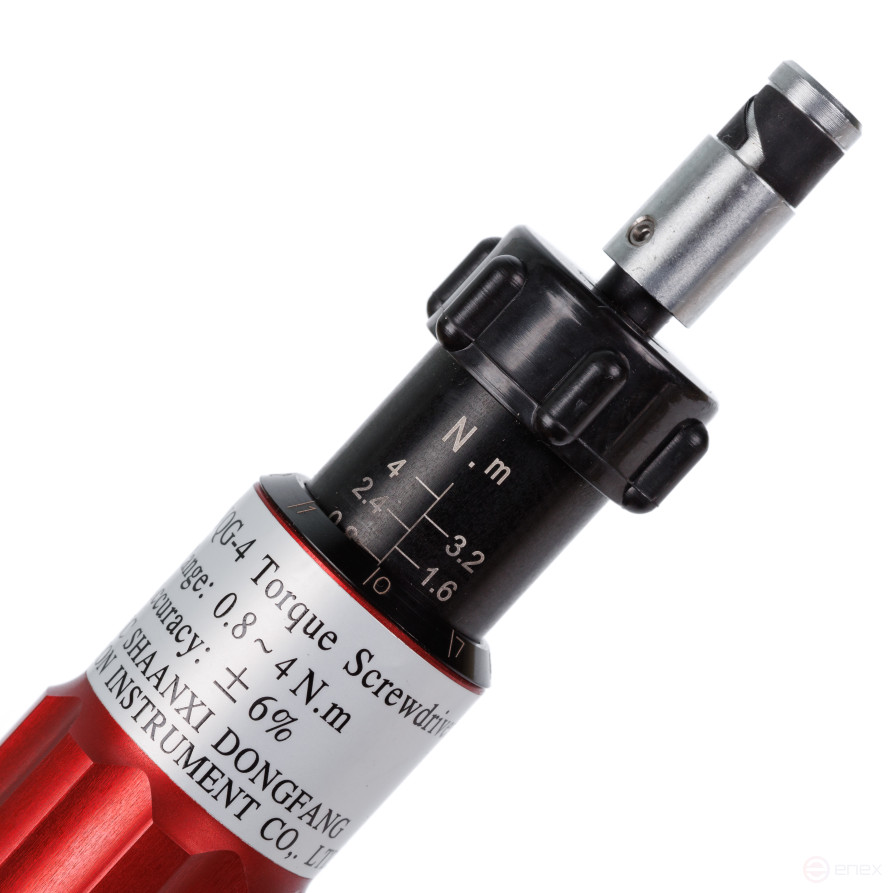 NQG4 Отвертка динамометрическая 0,8-4 Nm. градация 0,1 Nm.1/4", L-187 mm/D-35 mm/ 0,4 кг. DFZ