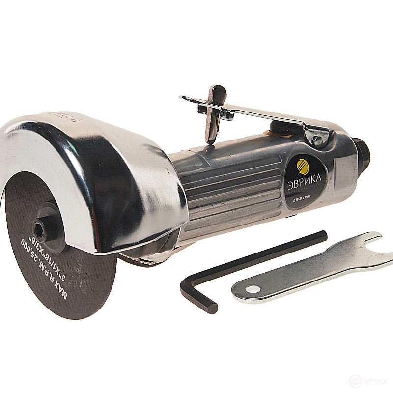 Пневмоотрезная машинка ER-83701 прямая 3", 20000 об/мин ЭВРИКА 1/10