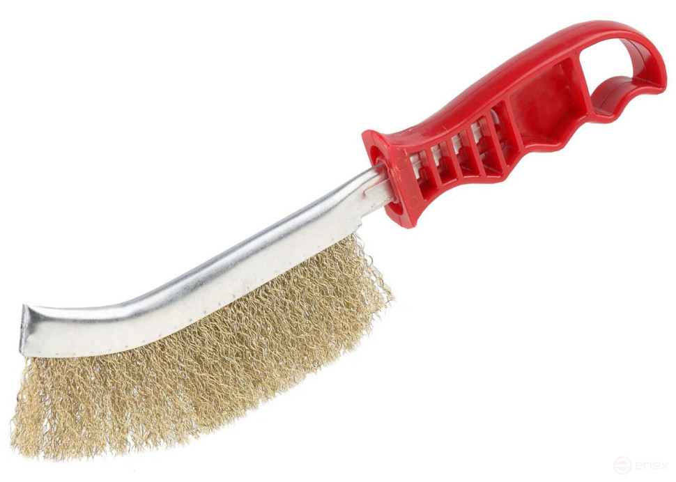 Brush No.113 17430001 with plastic handle, brass