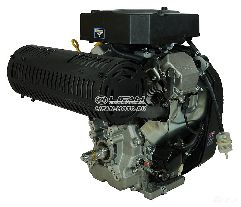 Двигатель Lifan LF2V90F ECC, вал 28,575мм, катушка 20А датчик давл./м