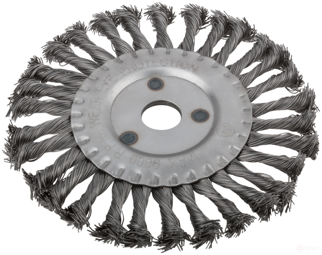 Straight disc blade, seat diameter 22.2 mm, 180 mm twisted steel wire