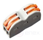 Соединительная проходная клемма с рычагами 4 отверстия