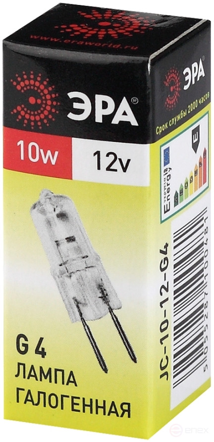 Halogen lamp ERA JC-10W-12V-G4 10W Capsule Warm White light G4
