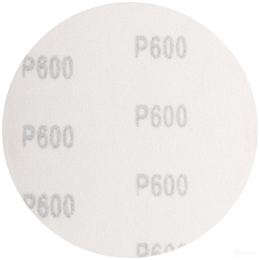 Круги шлифовальные сплошные (липучка), алюминий-оксидные, 125 мм, 5 шт. Р 600