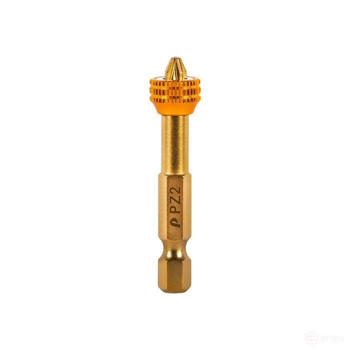 Бита отверточная ПРАКТИКА "Эксперт" PZ-2 х 50 мм с магнитным кольцом (1 шт) блистер