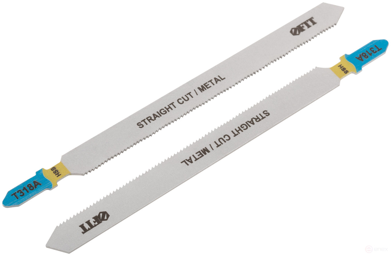 Полотна по металлу, HSS, фрезерованные, волнистые зубья, 132/106/1,2 мм (T318A), 2 шт.