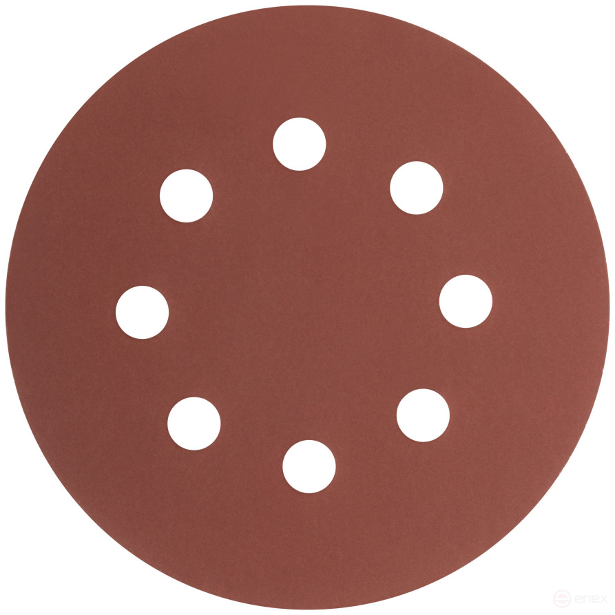 Круги шлифовальные с отверстиями (липучка), алюминий-оксидные, 125 мм, 5 шт. Р 1000