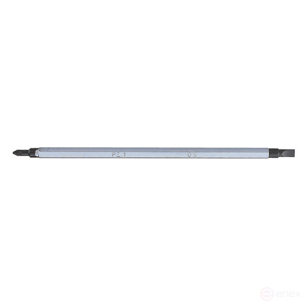 Insert (bits) for screwdriver 91232, Slotted 5 mm / Pozidriv PZ1 KING TONY 1317501ZN