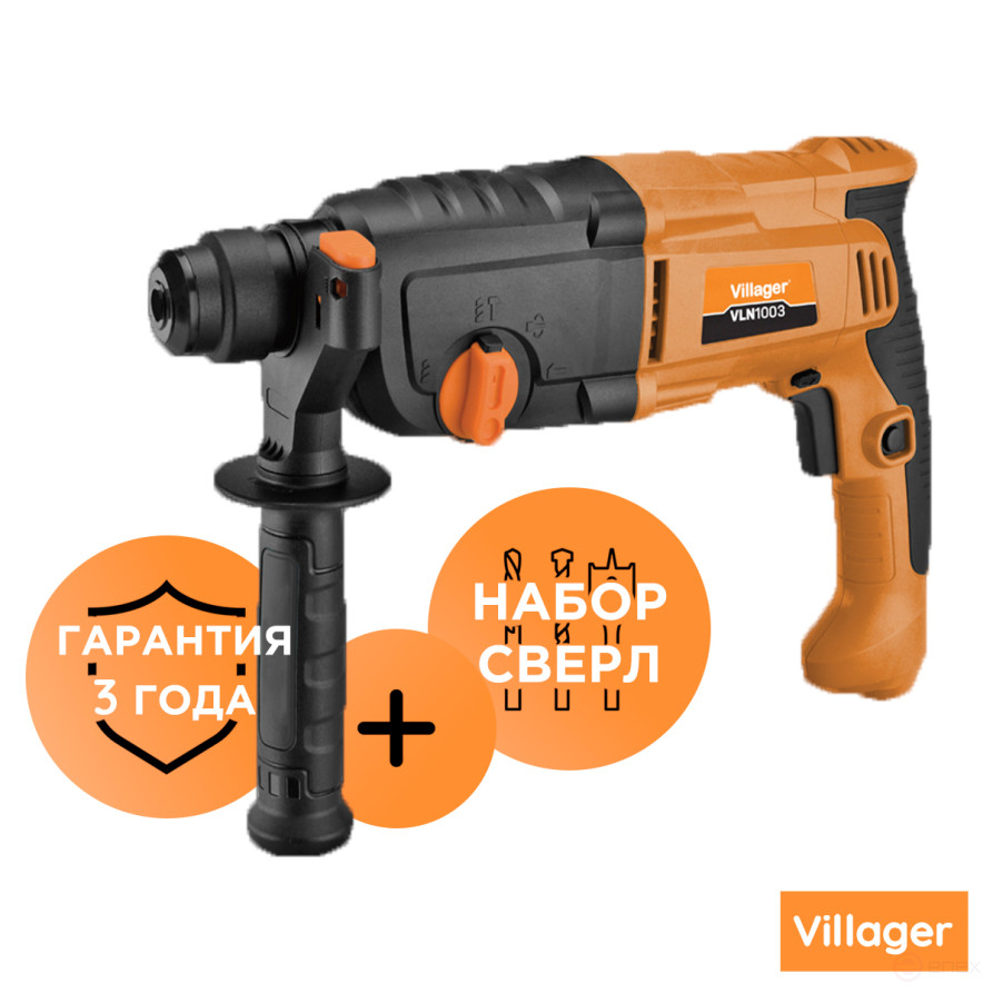 Electric rotary hammer Villager VLN 1003, 5200 rpm 1050 W