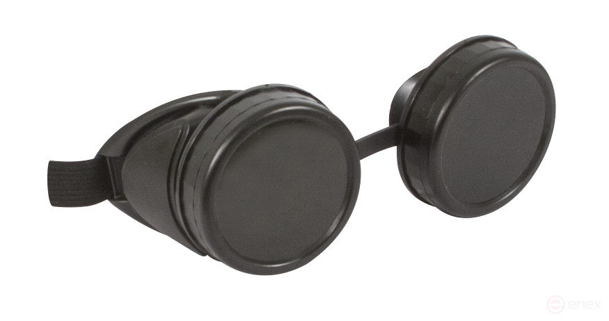 Очки сварщика с затемненным минеральным стеклом