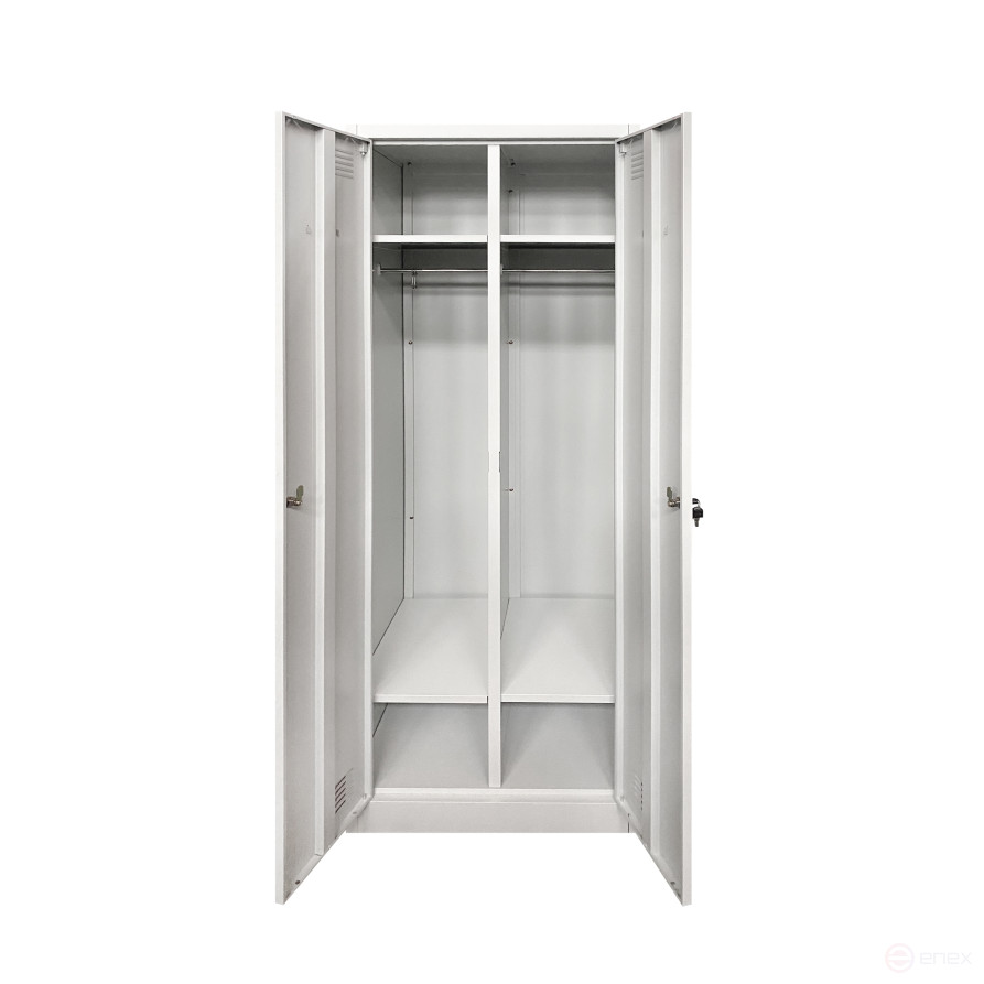 Шкаф металлический для одежды двухдверный 1850х600х500 мм