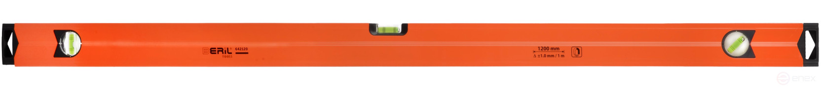 Уровень алюминиевый коробчатый 1200 мм (3 глазка/1 зеркальный, магнитный) BERIL