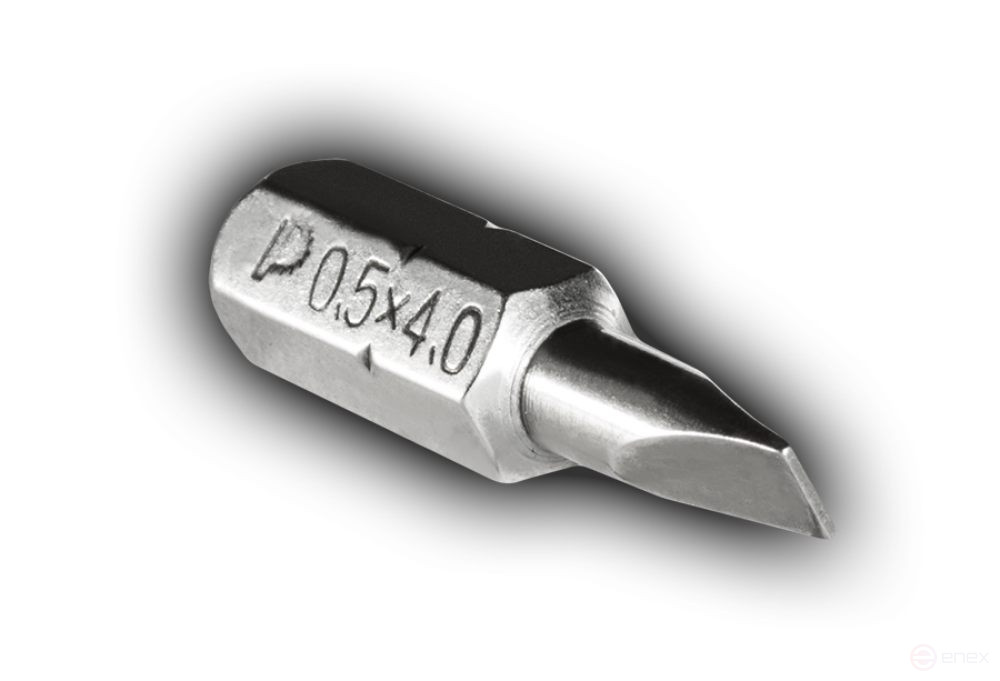 Бита отверточная ПРАКТИКА "Профи" SL-0,5х4,0мм 25мм (2 шт), блистер (034-854)