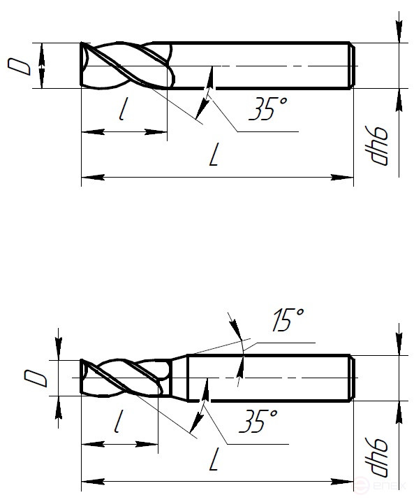 Концевая фреза твердосплавная ФК701.050.03
