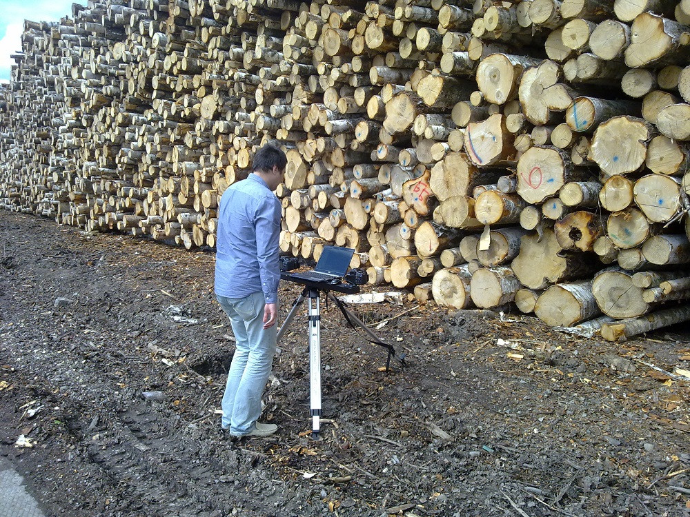 Software and hardware complex for measuring roundwood volumes "Kashtan"
