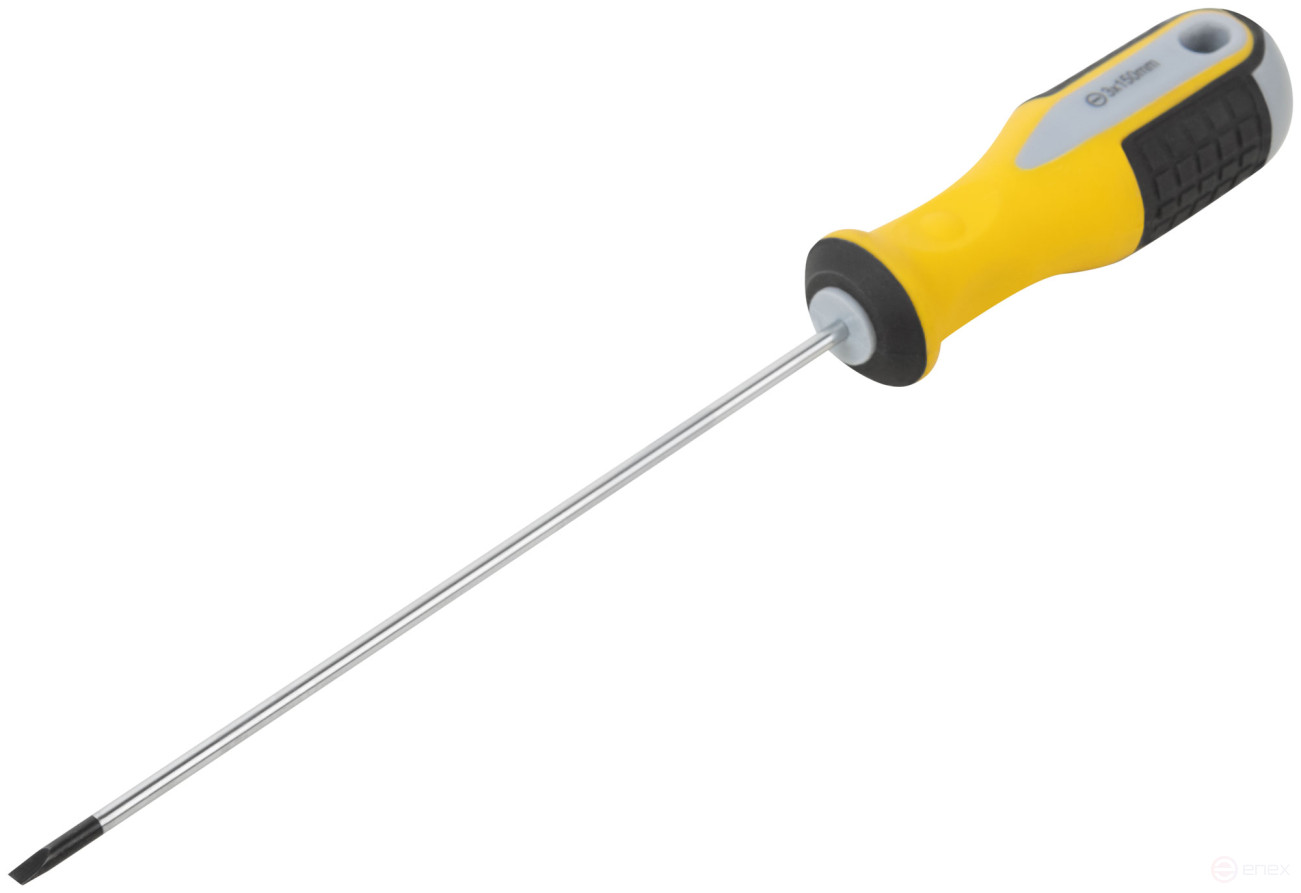 Отвертка "Старт", CrV сталь, прорезиненная ручка 3х150 мм SL