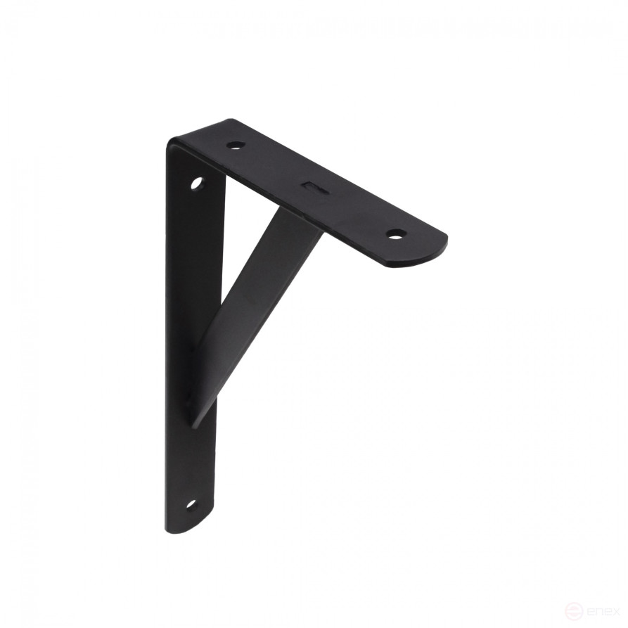 Полкодержатель мет. LINE 300*200*30*4, черный AKS