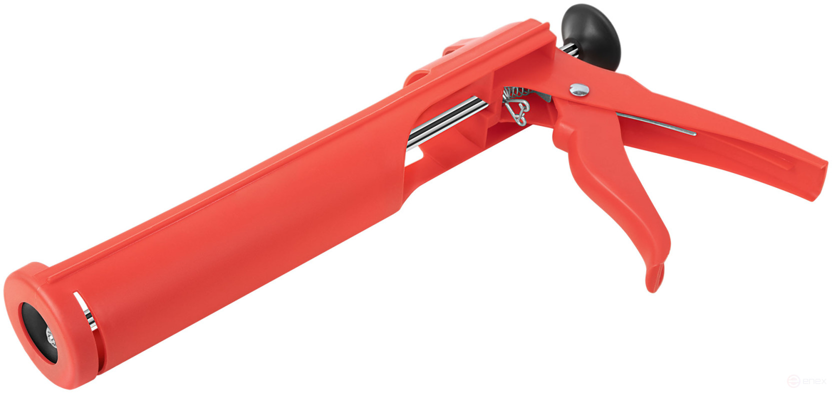 Gun for sealant 225 mm semi-casing, plastic case