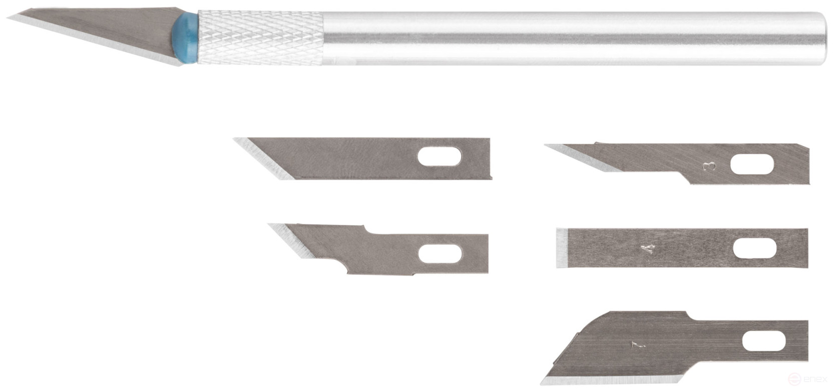 Breadboard knife with 6 blades