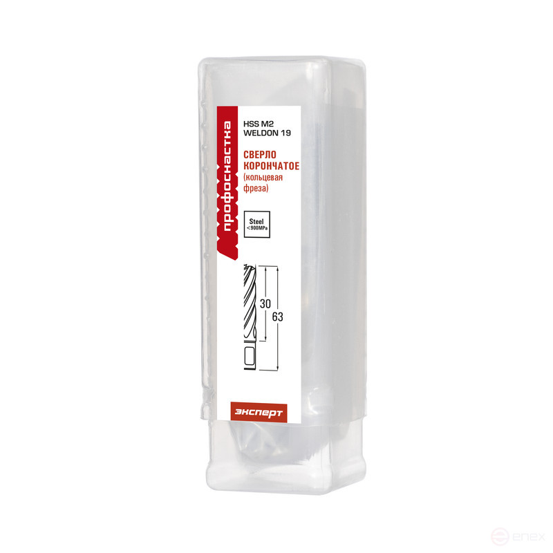 №115 корончатое сверло Ø22/30 мм HSS M2 WELDON 19 1 шт