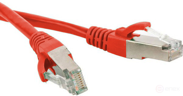PC-LPM-SFTP-RJ45-RJ45-C6-8M-LSZH-RD Patch Cord SF/UTP, Shielded, Cat.6 (100% Fluke Component Tested), LSZH, 8 m, Red