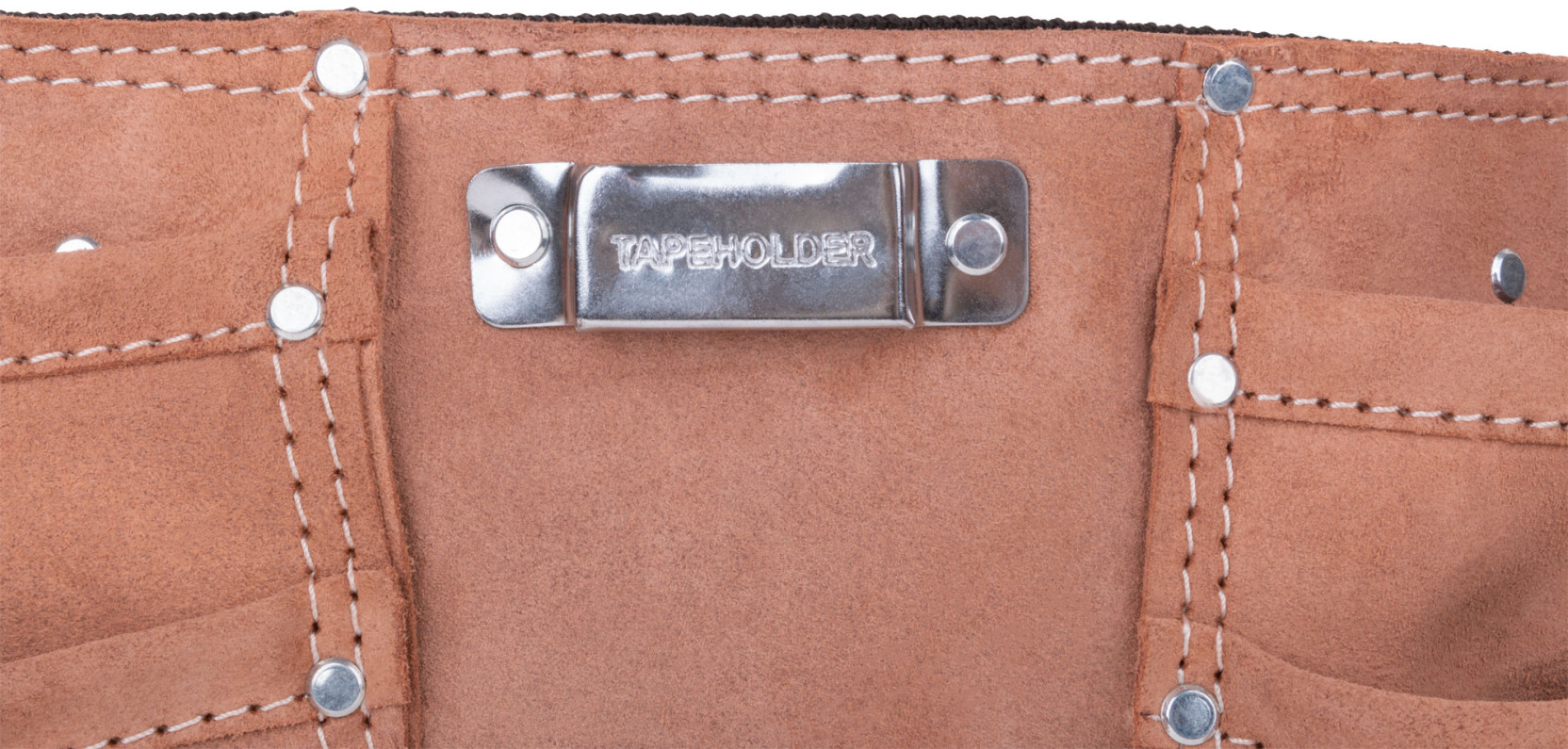 Пояс для инструмента двойной, кожа, 11 отделений, 2 петли для инструмента