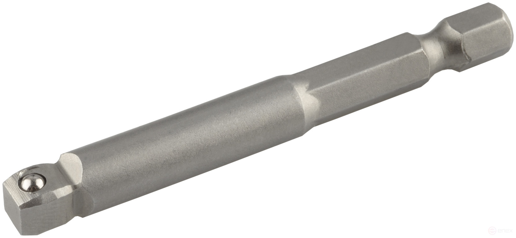 Adapter holder for heads and inserts rocking (1/4"<-->HEX1/4", L=65mm) Avtodor 44811